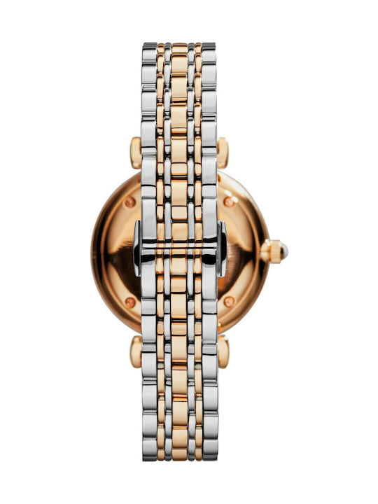 Emporio Armani Damen Uhr mit Silber Metallarmband
