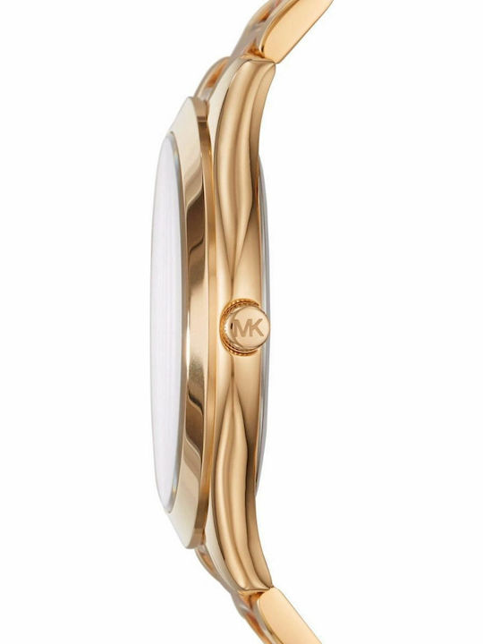 Michael Kors Runway Women's Watch with Pink Gold Metal Bracelet
