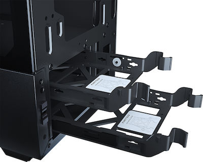 Phanteks Eclipse P300A Mesh Edition Gaming Midi Tower Κουτί Υπολογιστή με Πλαϊνό Παράθυρο Μαύρο