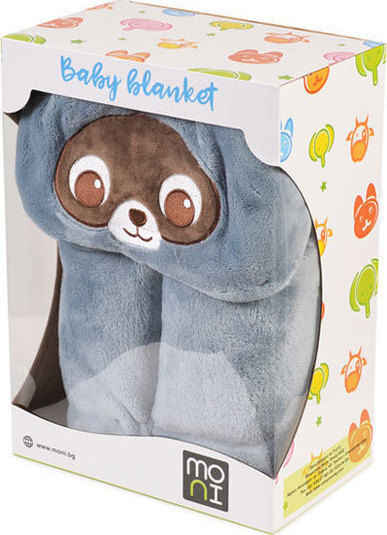 Cangaroo Κουβέρτα Κούνιας Amigo Fleece Γκρι 90x130εκ.