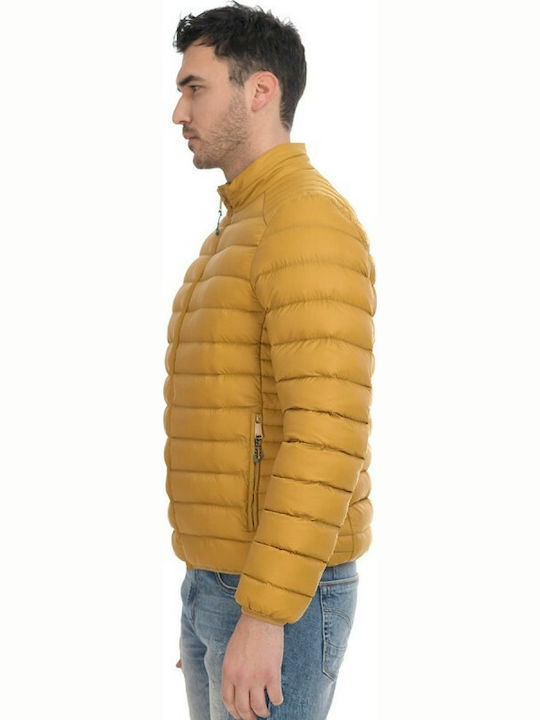 Biston Men's Winter Puffer Jacket Windproof Yellow