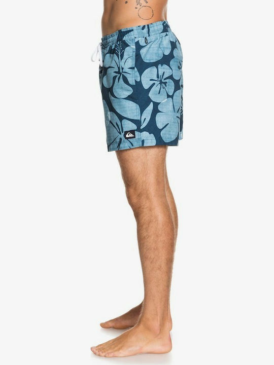 Quiksilver Hau 15" Men's Swimwear Shorts Majolica Blue Floral