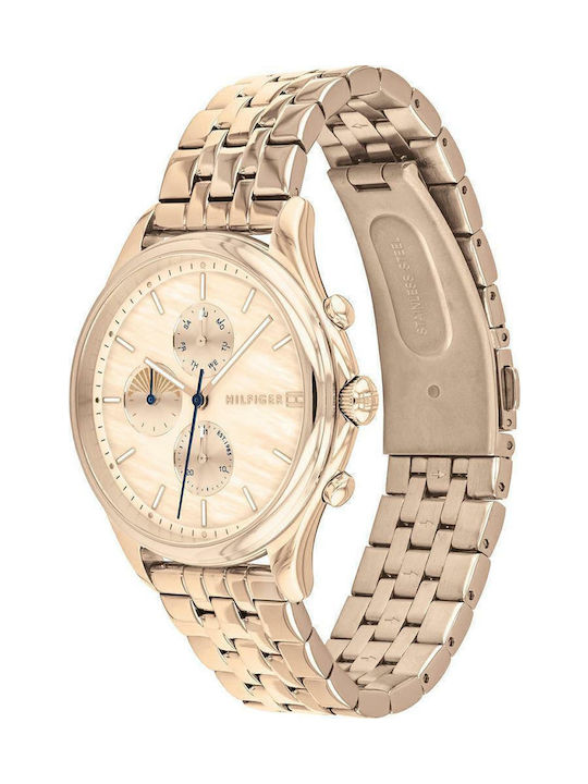 Tommy Hilfiger Whitney Women's Watch with Pink Gold Metal Bracelet
