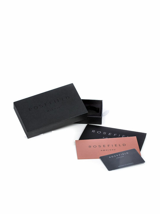 Rosefield The Boxy Γυναικείο Ρολόι 28mm Μπαταρίας με Ασημί Μεταλλικό Μπρασελέ