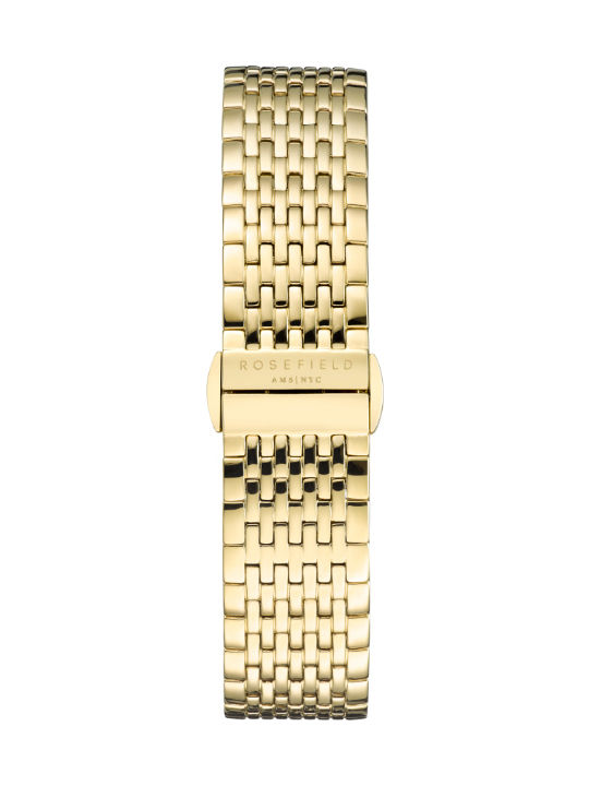 Rosefield Boxy Watch with Gold Metal Bracelet