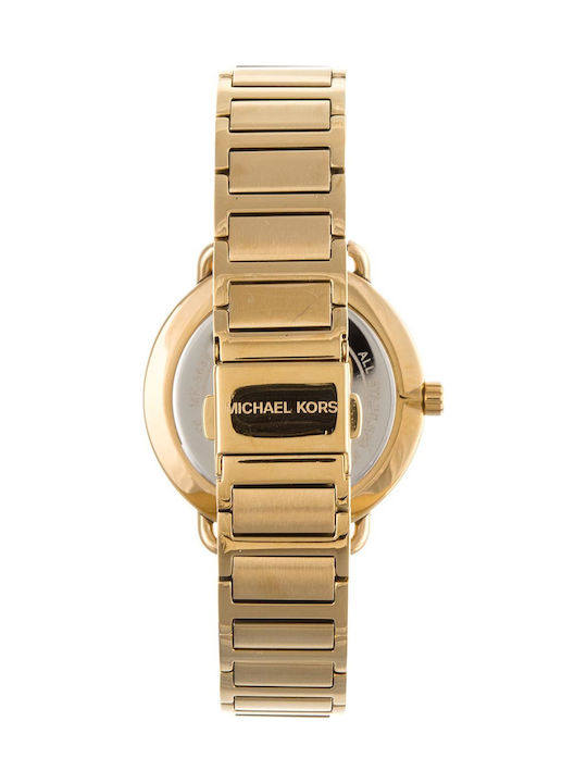 Michael Kors Portia Γυναικείο Ρολόι 36.5mm Χρονογράφος Μπαταρίας με Χρυσό Μεταλλικό Μπρασελέ