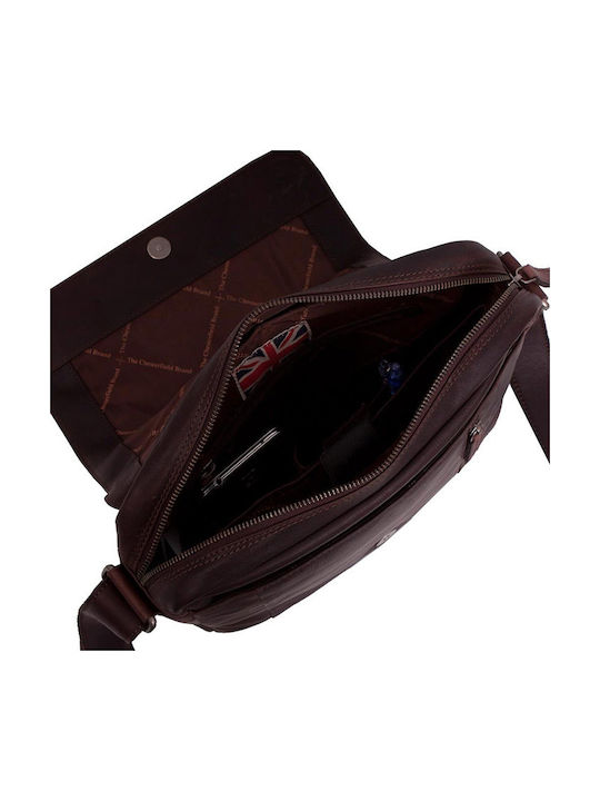 Leather Men's Bag Messenger Brown