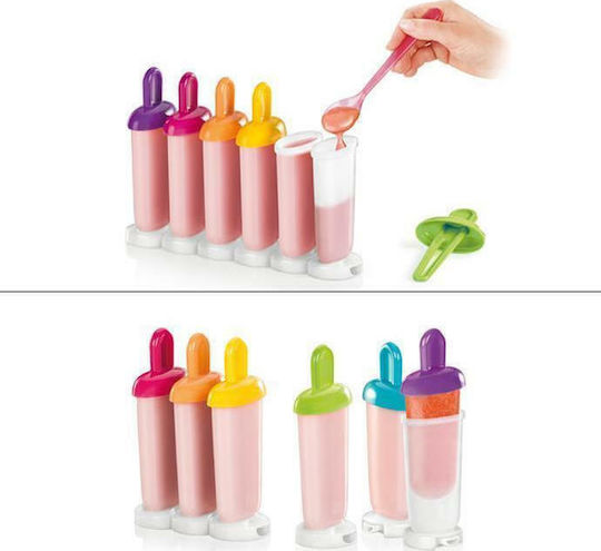 Tescoma No Coating Plastic Ice Cream & Ice Lolly 6 Cups Baking Pan Bambini