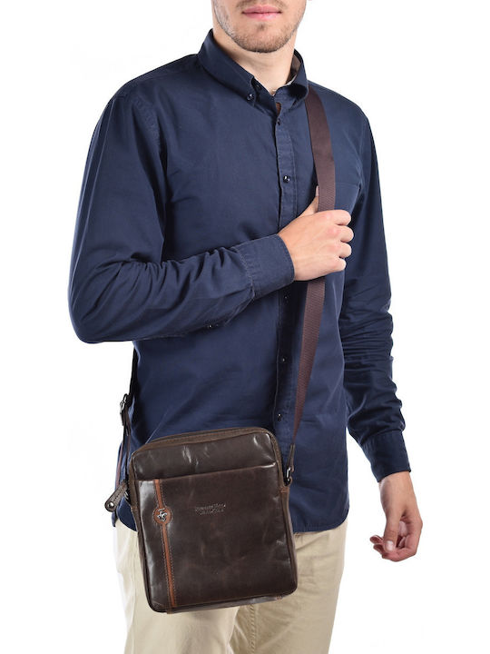 Leather Men's Bag Shoulder / Crossbody Brown