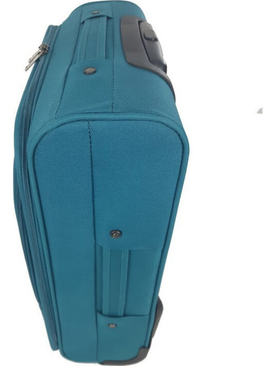 Diplomat ZC980 Cabin Travel Suitcase Fabric Turquoise with 2 Wheels Height 55cm ZC980
