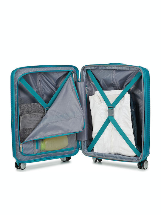 American Tourister Soundbox Spinner Expandable Valiză de Călătorie