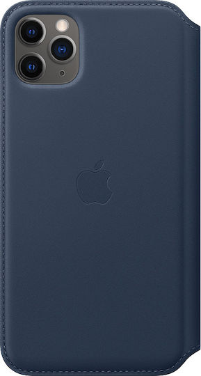 Apple Wallet Leather Blue (iPhone 11 Pro Max)