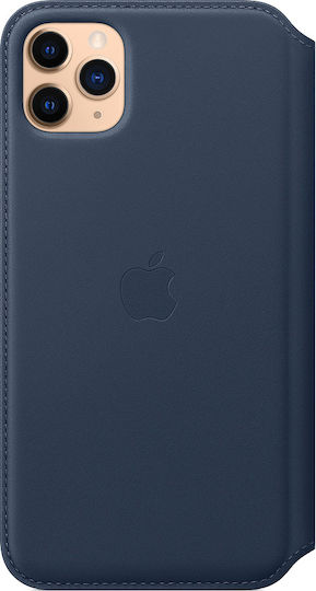 Apple Wallet Leather Blue (iPhone 11 Pro Max)