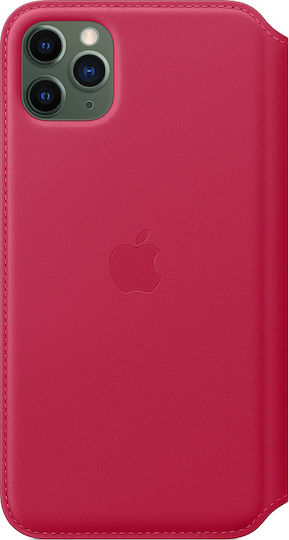 Apple Brieftasche Leder Fuchsie (iPhone 11 Pro Max)