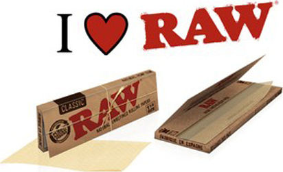 Raw Classic Χαρτάκια Στριφτού Τσιγάρου Slim King Size 32 φύλλα 50τμχ