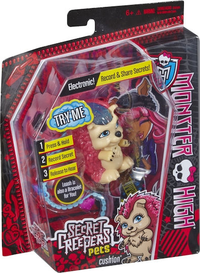 Mattel Miniature Toy Monster High Secret Creepers Pets Cushion for 6+ Years Old