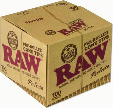 Raw Τζιβάνες Cone Tips 20mm Καφέ 100τμχ