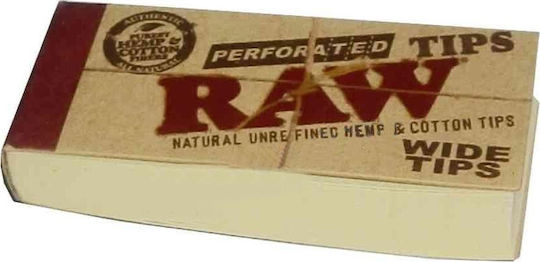 Raw Perforierte Breite Spitzen 60mm 2.5cm Braun 50 x 50 Stück