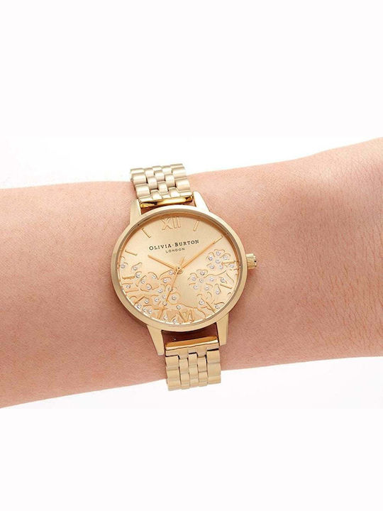 Olivia Burton Bejewelled Lace Uhr mit Batteriewerk