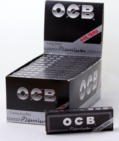 Ocb Premium Χαρτάκια Στριφτού Τσιγάρου 1+1/4 με Τζιβάνες 50 φύλλα 1τμχ