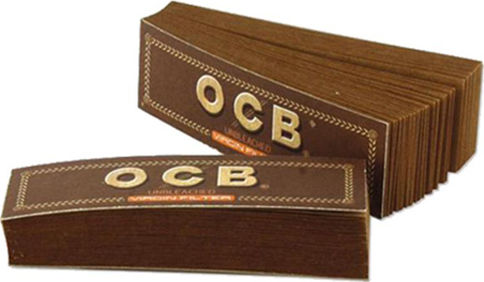 Ocb Vârfuri De Filtru Virgin Nealbit 60mm Maro 50 Bucăți