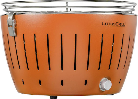 LotusGrill G34 U Ανοξείδωτη Ψησταριά Κάρβουνου Kettle με Καπάκι 32x32εκ. Orange