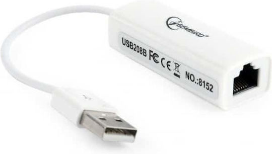 Gembird NIC-U2-02 Αντάπτορας Δικτύου USB με Ενσύρματη Σύνδεση Ethernet