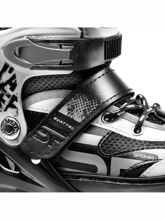 Spokey Quattro Inline Einstellbar Rollers Schwarz Erwachsene/Kinder