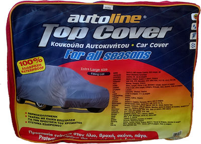 Autoline PMA Top Cover Κουκούλα Αυτοκινήτου 490x186x148cm Αδιάβροχη Large