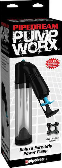 Pipedream Deluxe Sure Grip Power Τρόμπα Πέους Μαύρη