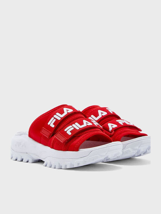 Outdoor Women's Platform Slides Red