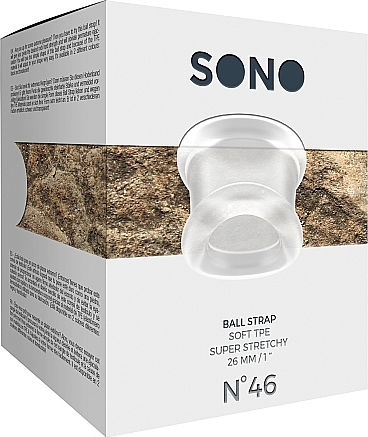 Shots Sono No.46 Ball Strap Пръстен Тестис Прозрачен SON046TRA