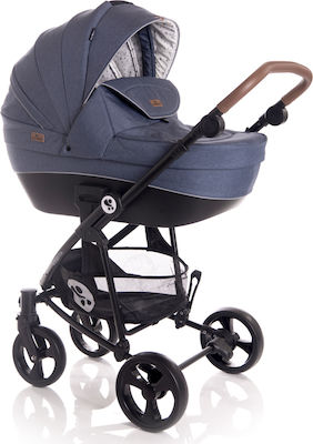 Lorelli Crysta 3 in 1 Adjustable 3 in 1 Baby Stroller Suitable for Newborn Navy Blue 9.7kg