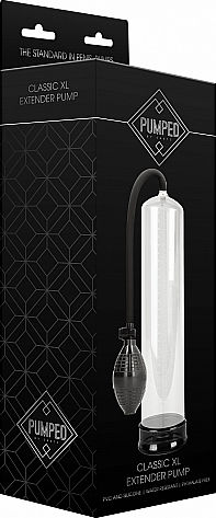 Shots Pumped Classic XL Extender Pump Τρόμπα Πέους Διάφανη