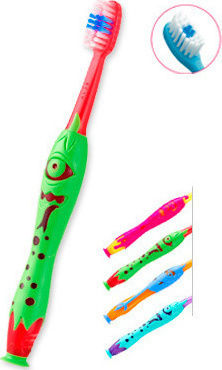 Elgydium Kids Monster Souple Soft Baby Toothbrush For 2+ Years Orange Blue