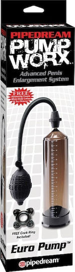 Pipedream Pump Worx Euro Pump Τρόμπα Πέους Μαύρη