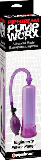 Pipedream Pump Worx Beginner's Power Pompă Pentru Penis Violet