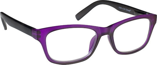 Eyelead Ε156 Reading Glasses +3.50 in Purple color E 156