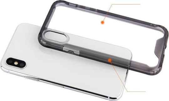 Hurtel Clear Armor Back Cover Σιλικόνης Μαύρο (Huawei P30 Lite)