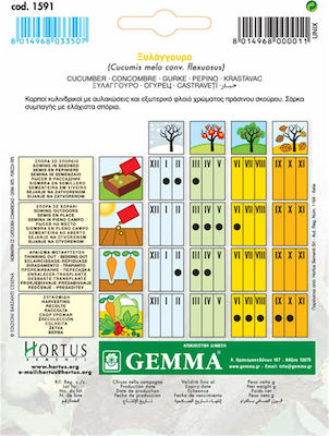 Gemma Seeds Cucumber 4gr/120pcs