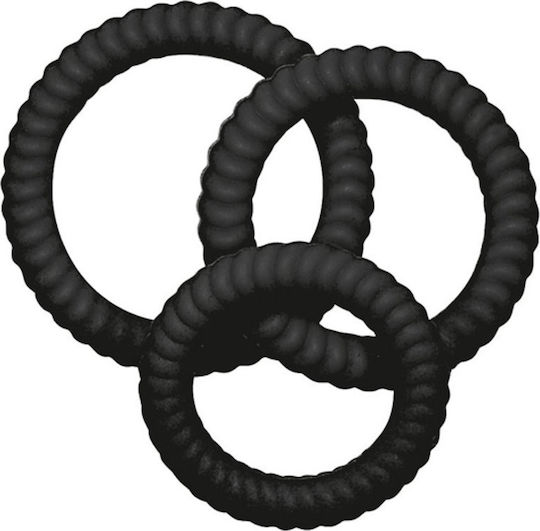 You2Toys Lust 3 Cockrings Set Комплект Пръстени Петел Черен 3бр 05042970000