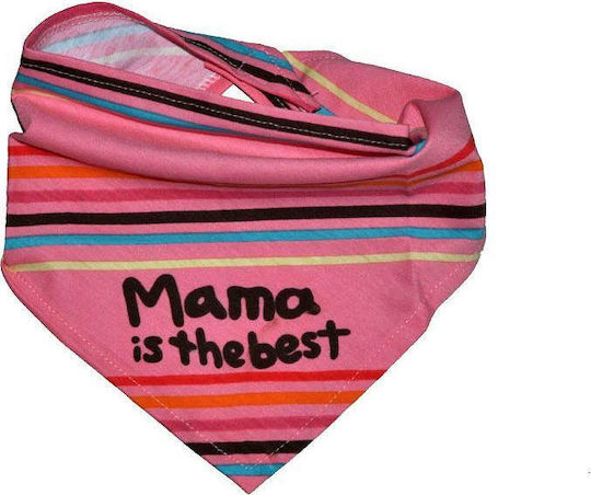 Bubba Bibs Mama Is The Best Fabric Baby Bandana Bib with Hoop & Loop Fastener