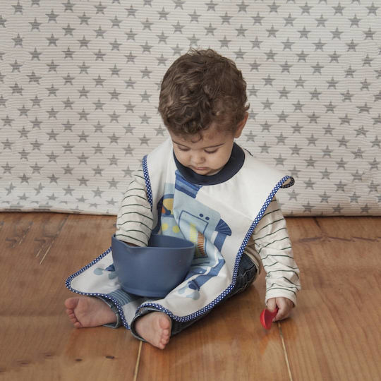 Little Champions Bib Big Ποδιά Υφασμάτινη με Ενιαίο Λαιμό Πολύχρωμη για 12 m+