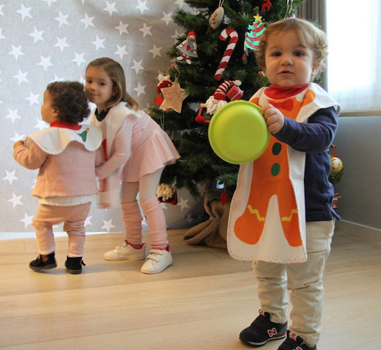 Little Champions Ποδιά Υφασμάτινη με Ενιαίο Λαιμό Bib Big Μπισκοτούλης