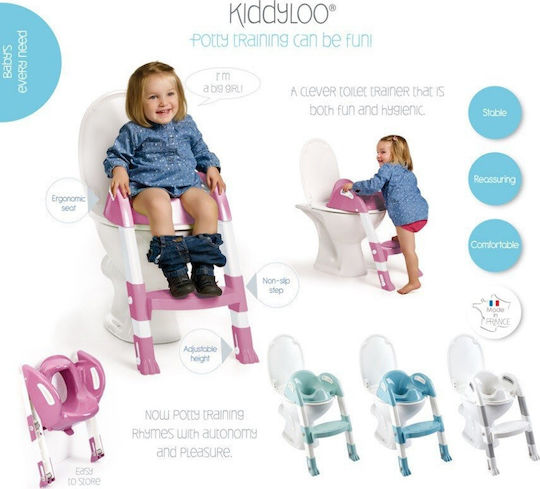 Thermobaby Toddler Toilet Seat Kiddyloo With Footrest And Handles White