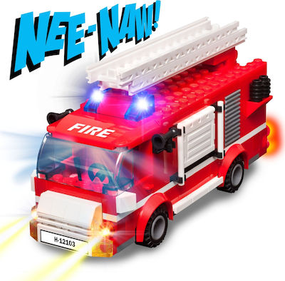 Light Stax Building Block Light-Up Fire Truck for 6+ years 216pcs