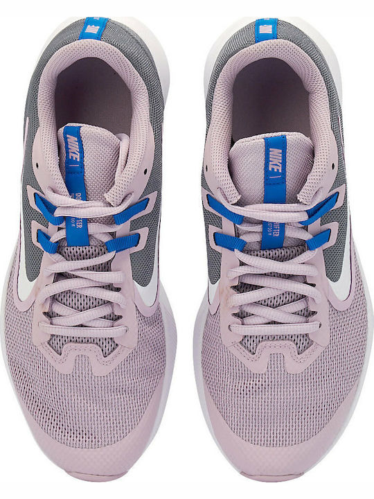 Downshifter 9 Αθλητικά Παιδικά Παπούτσια Running με Κορδόνια Iced Lilac / White / Smoke Grey