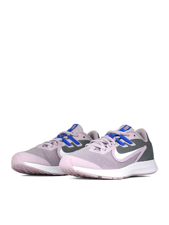 Downshifter 9 Αθλητικά Παιδικά Παπούτσια Running με Κορδόνια Iced Lilac / White / Smoke Grey