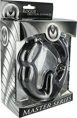 XR Masters Rogue Vibe Erection Enhancer + Anal Stim 4cm Black