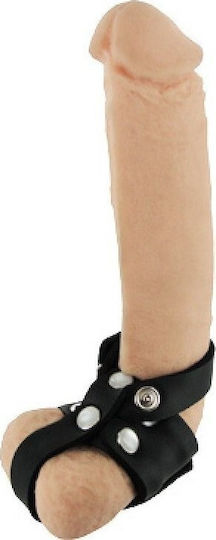 XR Deluxe Neoprene Vault Ball Stretcher + Cock Ring Ring Hoden Schwarz